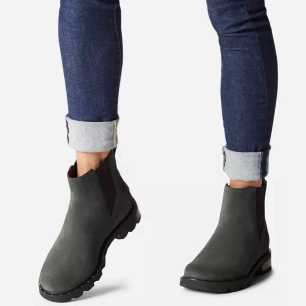 Sorel Lennox Chelsea Boot Quarry Size 8
